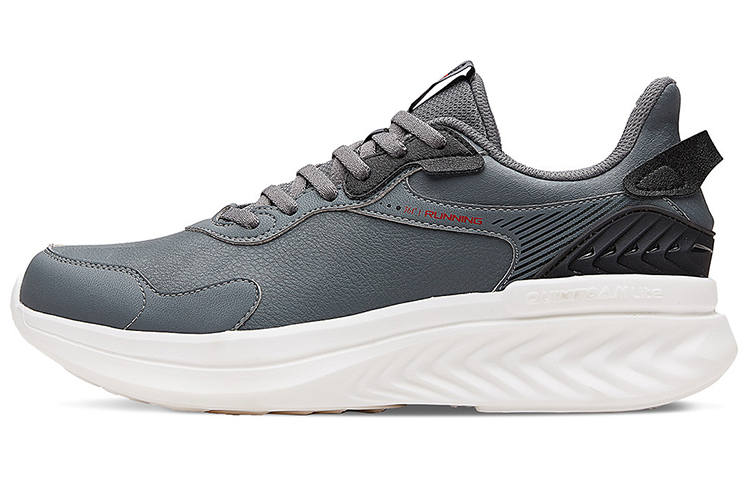 361° Casual Cushioning Slip Resistant Abrasion Resistant Breathable Low top Running Shoes Men's Cosmic Gray