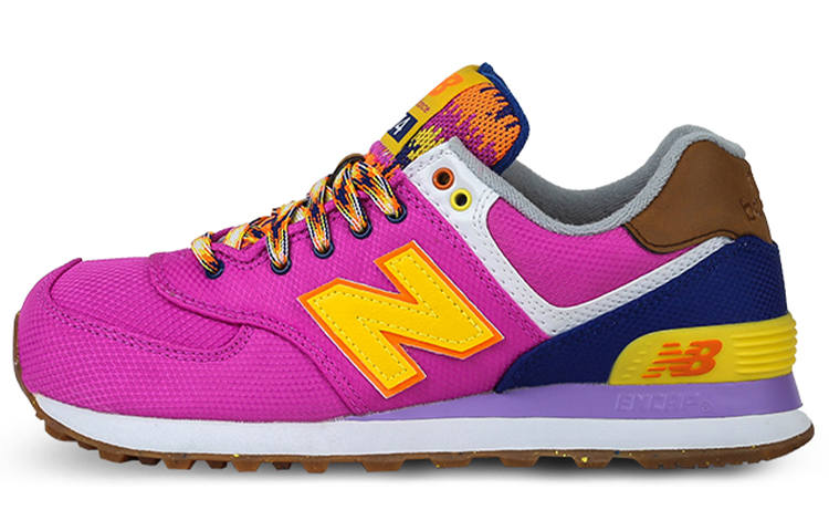 New Balance New Balance NB 574 Textile, Synthetic Leather Low top Marathon Running Shoes Women's Rose Red