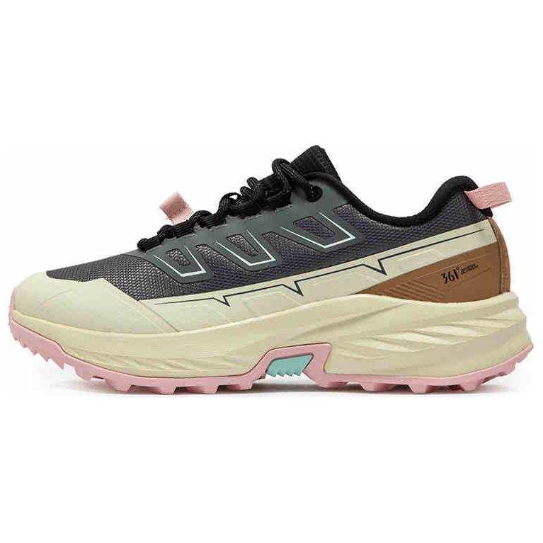 361° Slip Resistant Abrasion Resistant Low top Running Shoes Women's Gray Beige