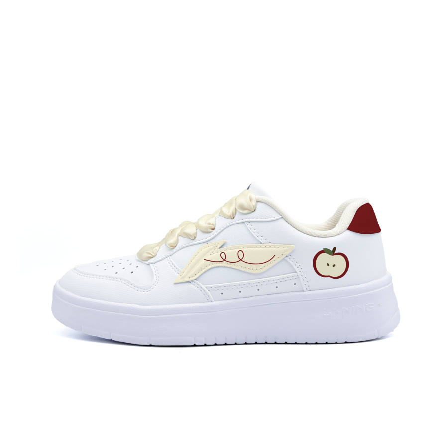Li-Ning Li Ning Floating Boat Butter Red Apple Abrasion Resistant Lightweight Low top Skateboard Shoes Unisex