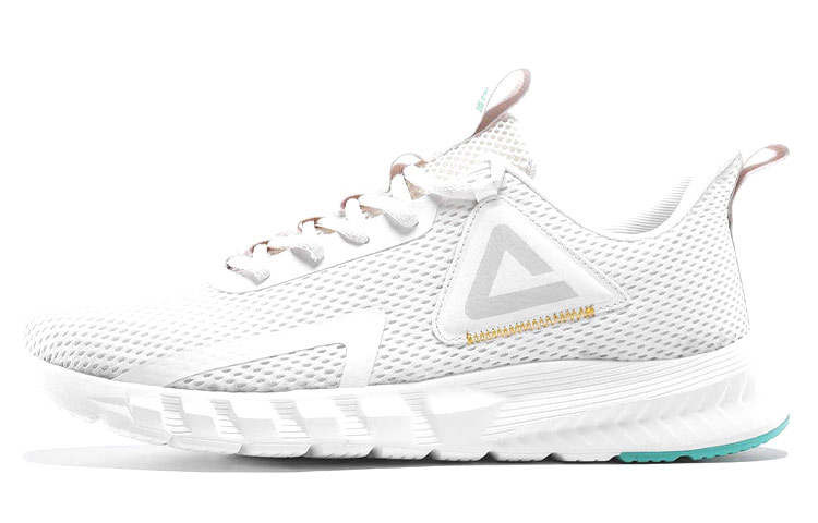 PEAK Comfortable Abrasion Resistant Slip Resistant Low top Running Shoes Unisex Canvas White