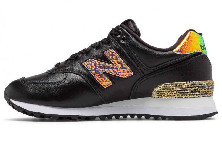 New Balance New Balance 574 Series Metallic Patch Blue 'Black Gold' Women's