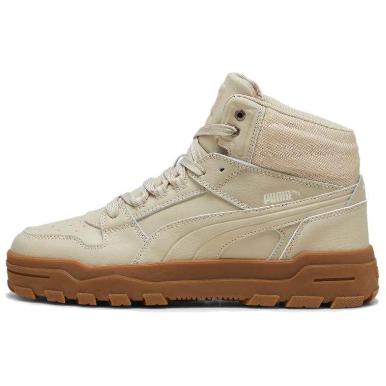 PUMA REBOUND Abrasion Resistant Mid top Casual Shoes Unisex Khaki
