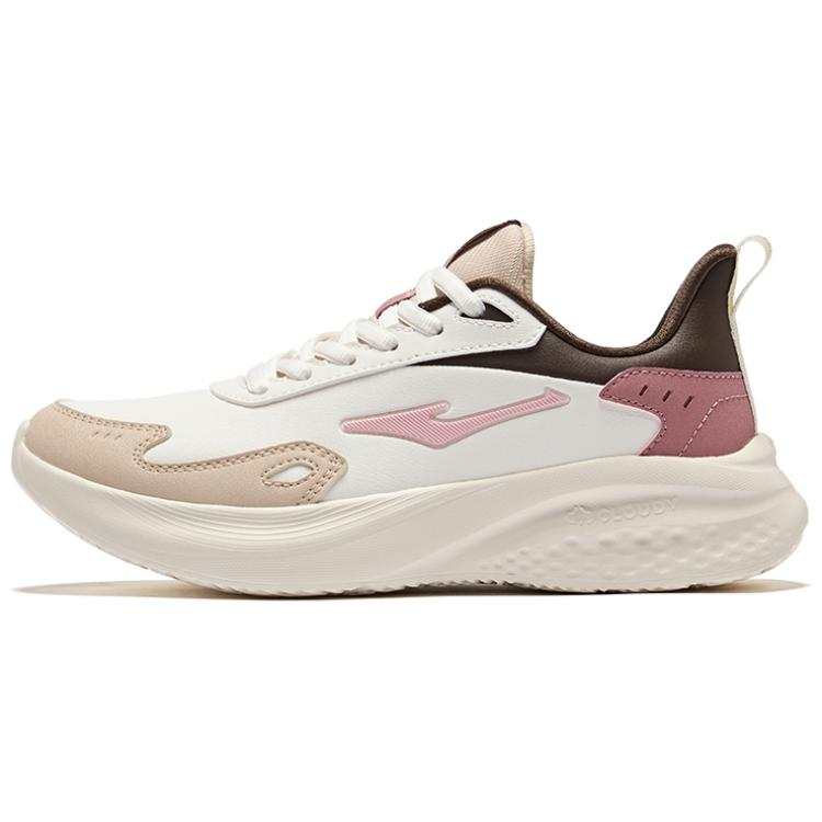 Erke Cushioning Slip Resistant Low top Casual Running Shoes Women's Microcrystal White Birch Wood