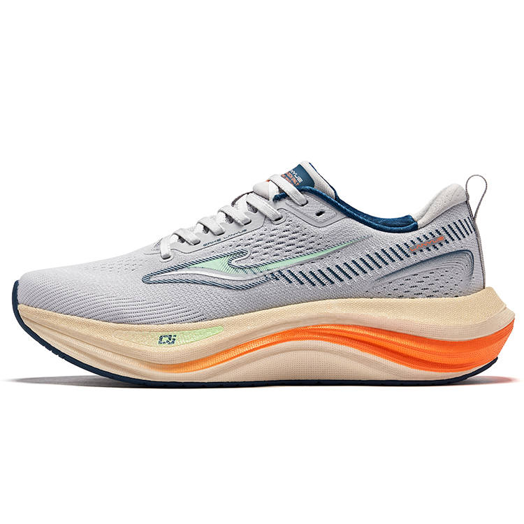 Erke Lanyue 2.0 Cushioning Rebound Low top Casual Training City Commuting Running Shoes Men's Mist Gray Tide Blue