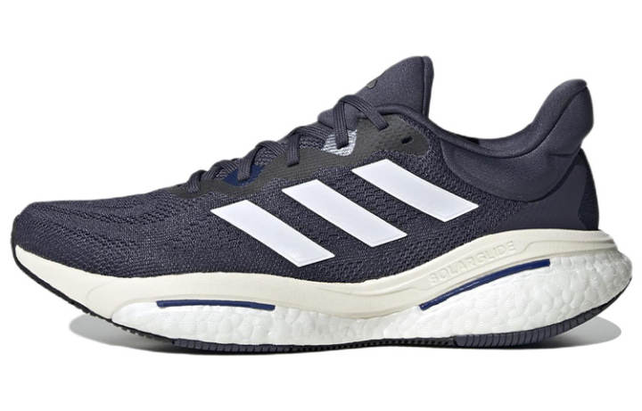 Adidas Adidas Solar Glide 6 Comfortable And Trendy Lightweight Slip Resistant Rebound Low top Running Shoes Blue