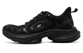 Ocai Disk Runtech Low top Casual Running Shoes Unisex Black Warrior
