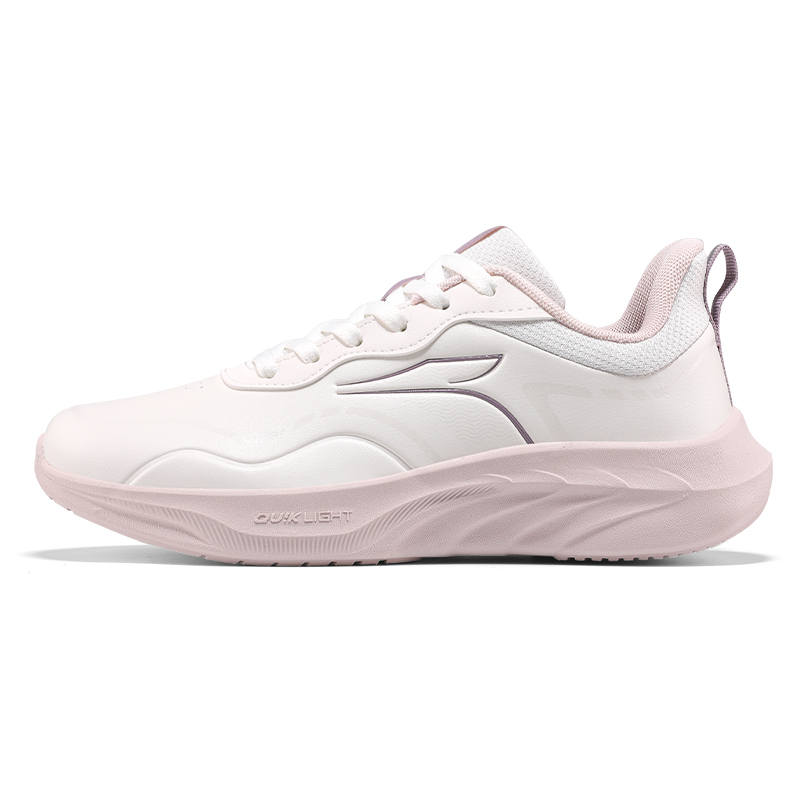 361° Wear resistant And Lightweight Low top Running Shoes Women's White Pink