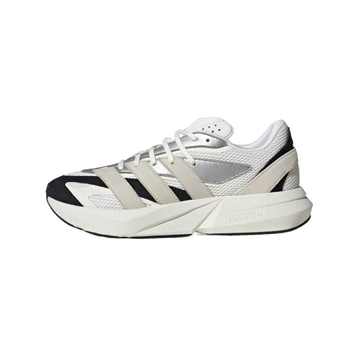 Adidas Adidas LIGHTBLAZE Low top Casual Running Shoes Men's Cloud White Gray Metal Silver