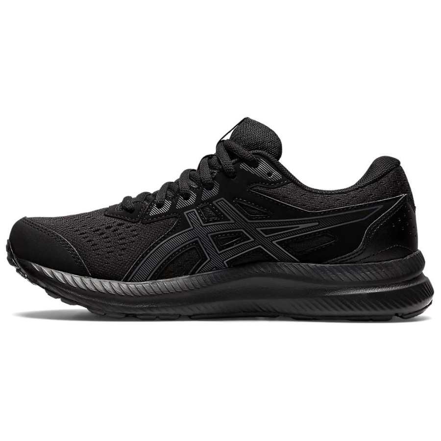 Asics Gel Contend 8 Abrasion Resistant Low top Casual Running Shoes Women's Black