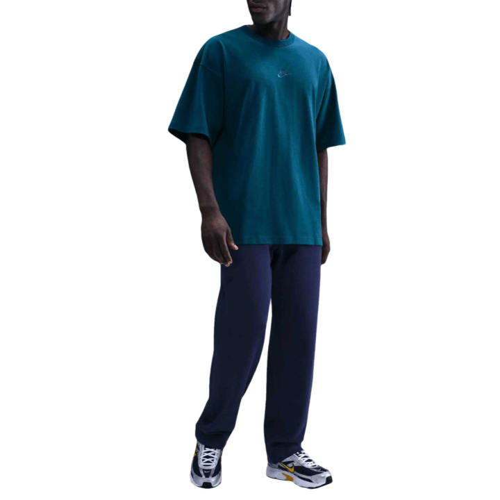 Nike Nike Sportswear T Shirts Men's Blue/Heather Crew Neck Moderate Straight Fit