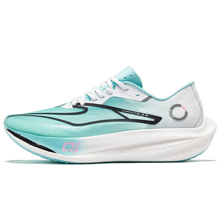 Erke Cyan Realm 2.0 Comfortable And Trendy Cushioning Rebound Low top Carbon Plate Marathon Running Shoes Men's