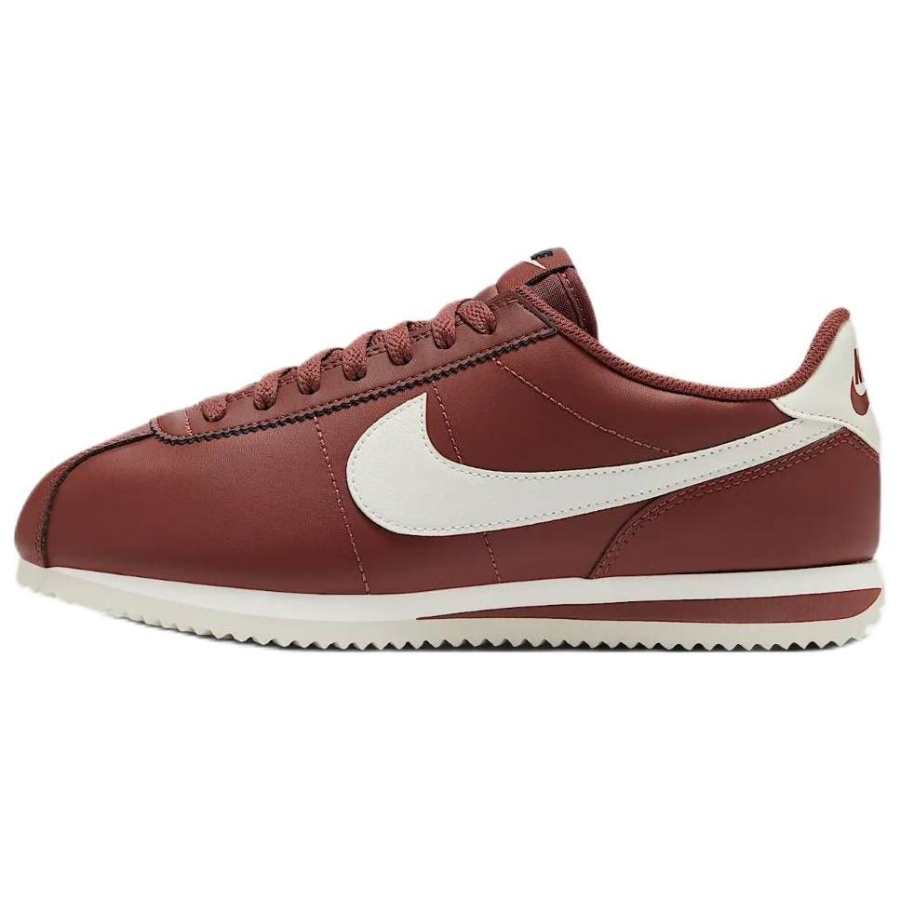 Nike Nike Cortez Slip Resistant Abrasion Resistant Low top Casual City Commuting Running Shoes Women's Red Brown