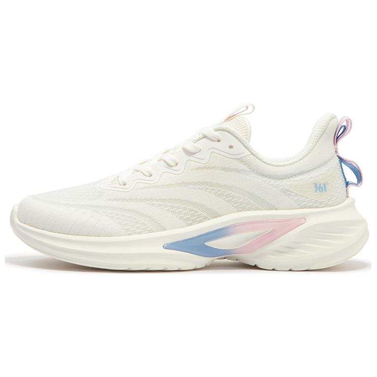 361° Cushioning Abrasion Resistant Cushioning, Wear Resistant Low top Sprint Running Shoes Women's White Blue