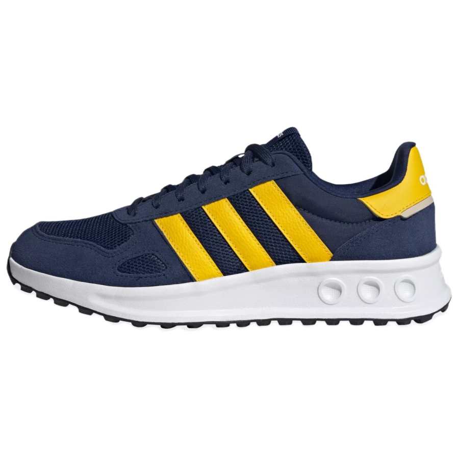 Adidas Adidas Run 84 Textile, Leather Slip Resistant Abrasion Resistant Low top Running Shoes Men's Dark Blue