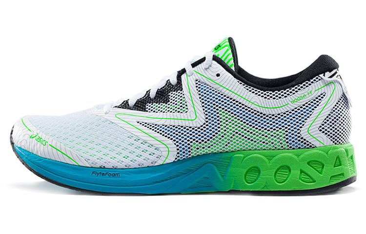 Asics Noosa FF Low top Running Shoes Men's White Green
