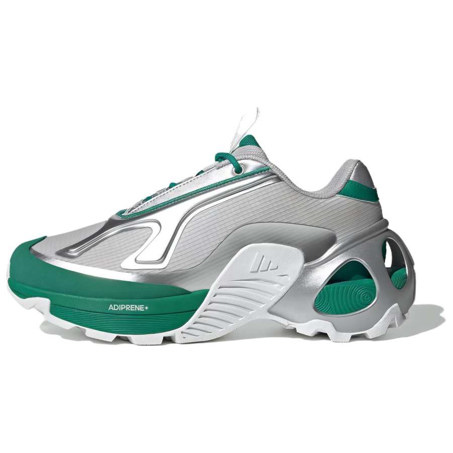 Adidas Adidas Wonder Runner Cushioning Abrasion Resistant Cushioning, Wear Resistant Low top Running Shoes Unisex Silver Green