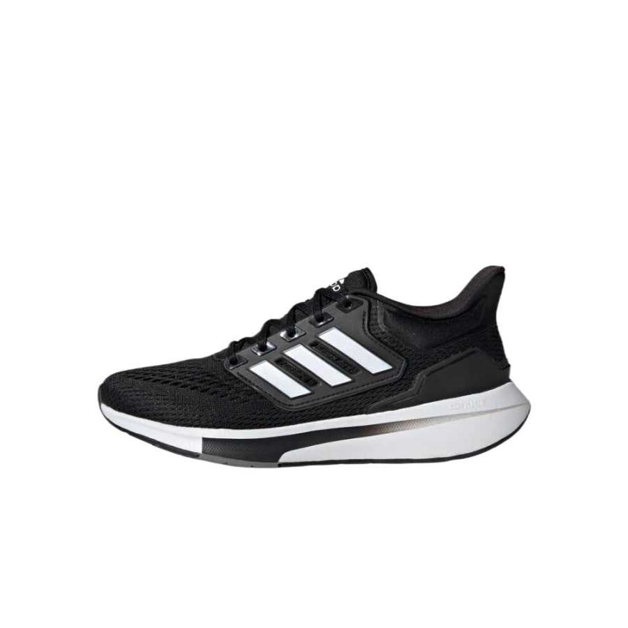 Adidas Adidas EQ21 Run Cushioning Slip Resistant Abrasion Resistant Low top Running Shoes Women's Black