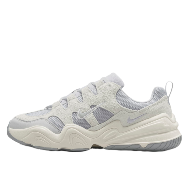Nike Nike Tech Hera Comfortable Slip Resistant Abrasion Resistant Low top Casual Shoes Women's Gray White