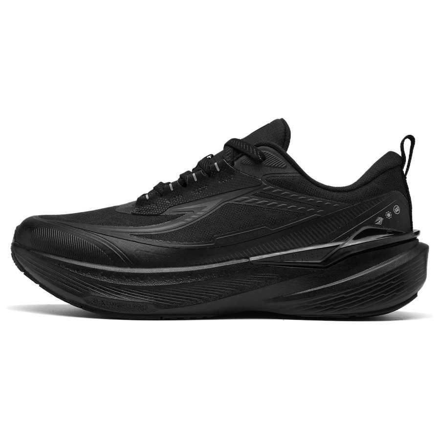 QIAODAN Swiftlet 5.0 Fabric Low top ChaiPRO Rebound Technology Running Shoes Men's Black
