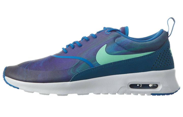 Nike Nike Air Max Thea Print Blue Spark Green Glow Women's