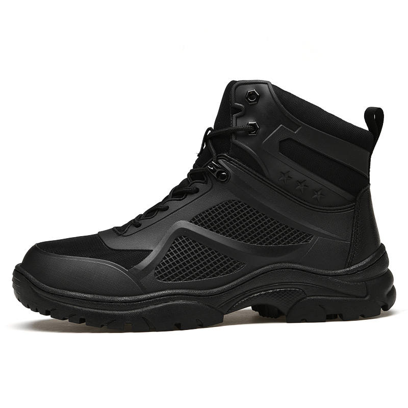 PAIBLOKS Short Mid Calf Outdoor Boots Men's Black