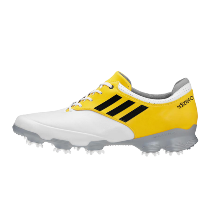 Adidas Adidas Slip Resistant Abrasion Resistant Low top Golf Shoes Men's Yellow White