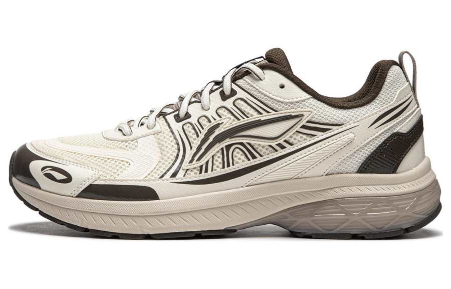 Li-Ning Li Ning Fuyao 1.0 V3 Cushioning Low top Sprint Running Shoes Men's White Umber