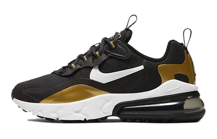 Nike Nike Air Max 270 React Metallic Gold GS