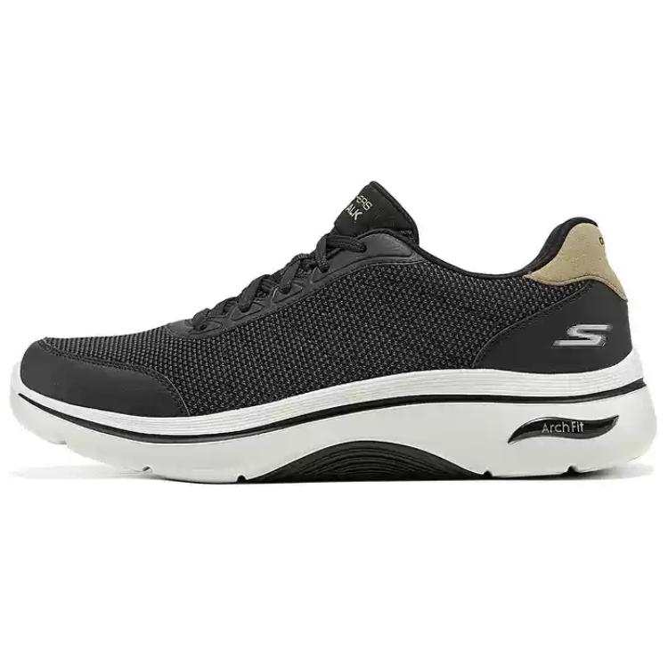 Skechers GO Walk Arch Fit 2.0 Comfortable Abrasion Resistant Low top Casual Shoes Men's Black