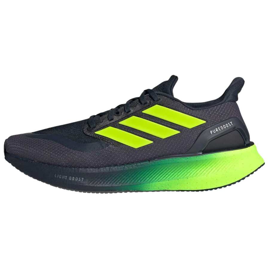 Adidas Adidas PUREBOOST 5 Slip Resistant Abrasion Resistant Low top Casual Running Shoes Men's Black Green