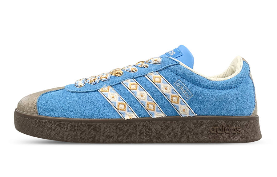 Adidas Adidas VL COURT 2.0 Abrasion Resistant Abrasion Resistant Low top Skateboard Shoes Unisex Blue