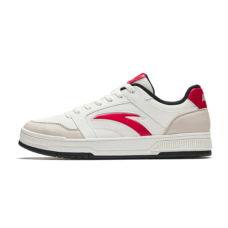 Anta Hundred Rivers Low top Life Skateboard Shoes Men's Ivory White/Chalk/Red
