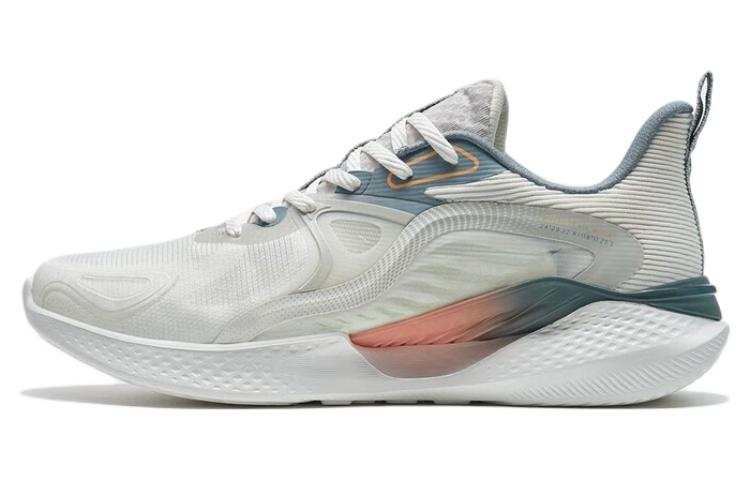 XTEP Galloping Wind 1.0 Cushioning Slip Resistant Abrasion Resistant Low top Running Shoes White Gray Blue
