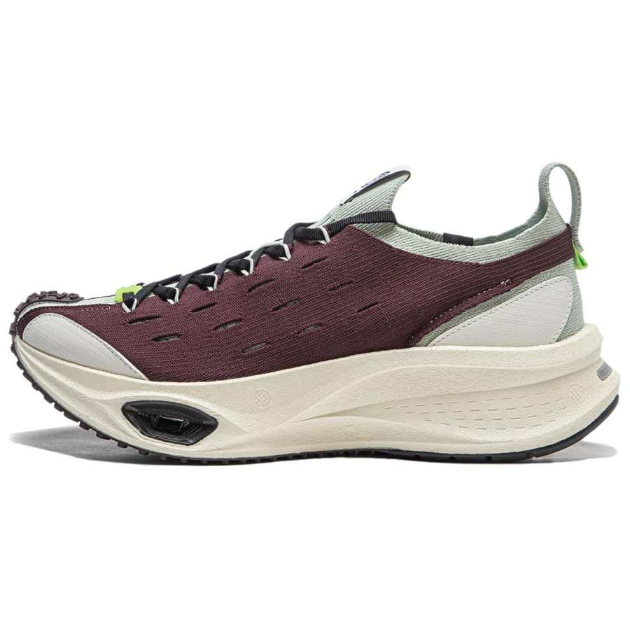 Li-Ning Li Ning Cushioning Slip Resistant Low top Running Shoes Unisex Umber Green