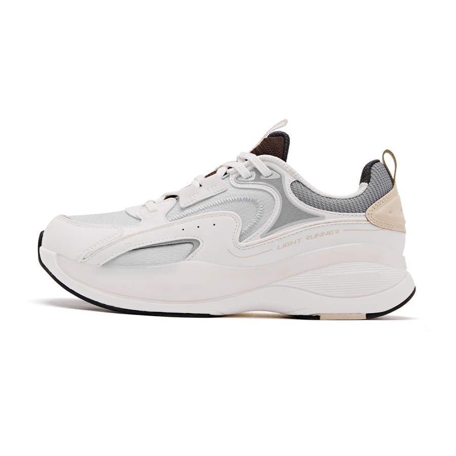 QIAODAN Textile, Synthetic Leather Cushioning Slip Resistant Abrasion Resistant Low top Casual Running Shoes Women's