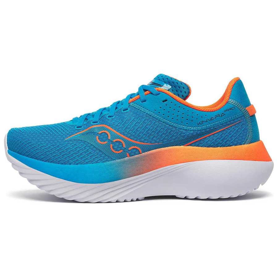 Saucony Kinvara Pro Essence Slip Resistant Abrasion Resistant Low top Running Shoes Men's Blue Orange