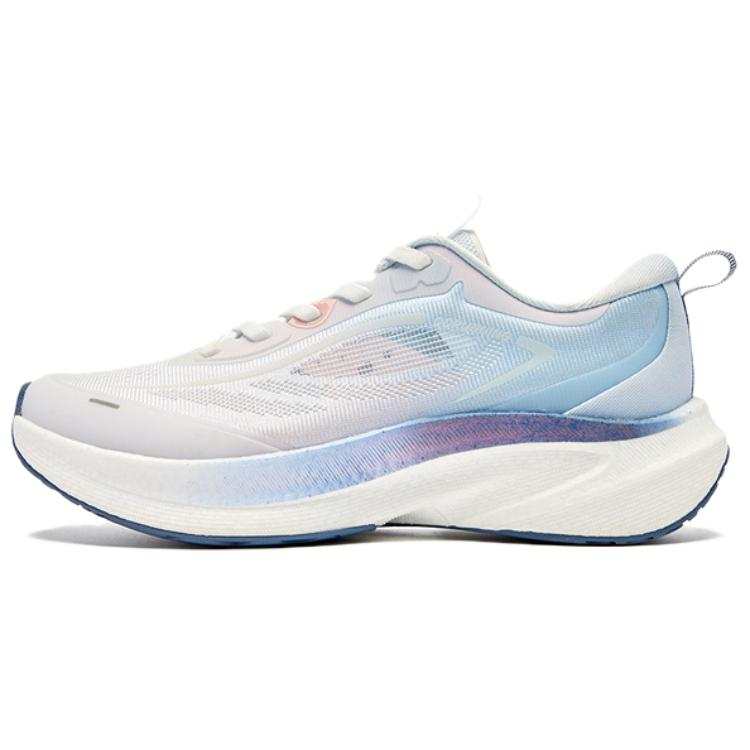QIAODAN Cushioning Rebound Low top Casual Sprint Running Shoes Women's White Purple Blue