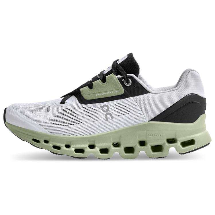 On On Running Cloudstratus White Black Sage Women's