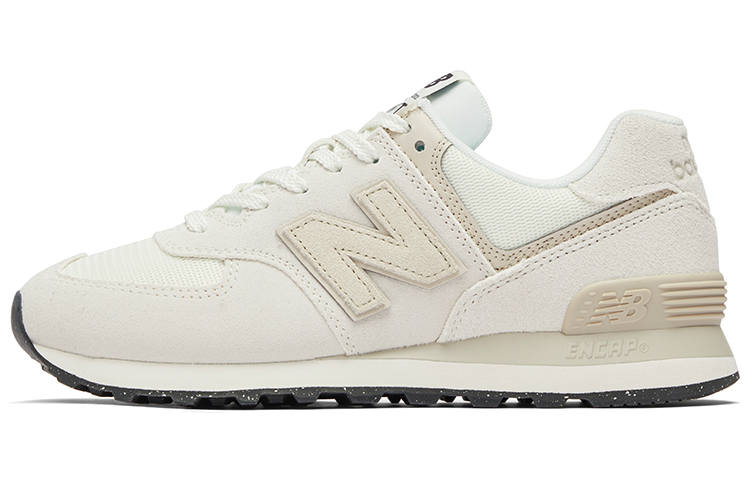New Balance New Balance NB 574 Abrasion Resistant Breathable Low top Casual City Commuting Running Shoes Unisex Beige White Black