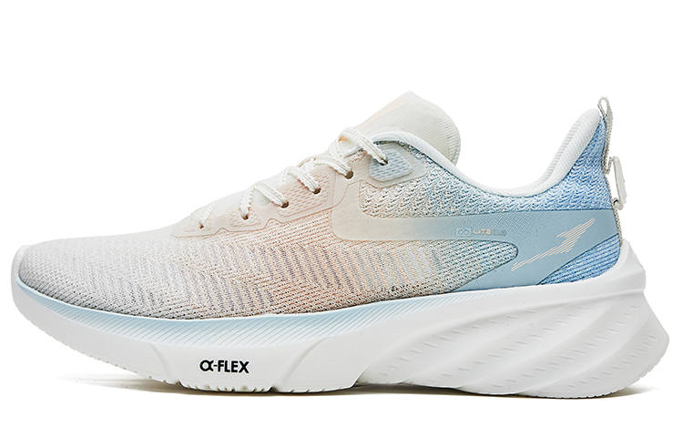 Erke Qi Tan Lite 2.0 Running Shoes Women's Low Top Ivory White/Neon Nude