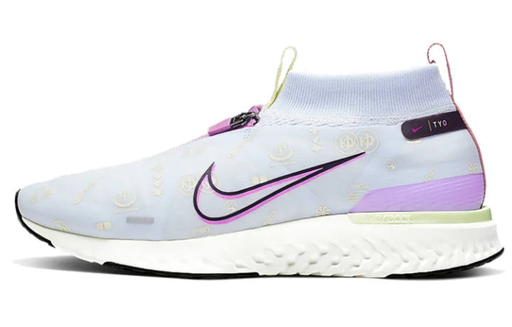 Nike Nike React City Premium Cushioning Slip Resistant Cushioning Slip Resistant Mid top Running Shoes Unisex Light Blue
