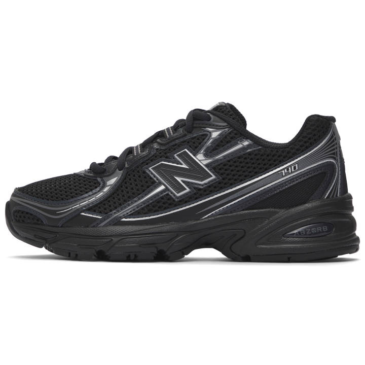 New Balance New Balance NB 740 V2 Soft Comfortable Wear Resistant Breathable Low Top Running Shoes Unisex Black