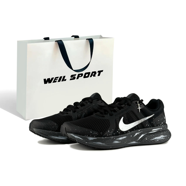 Nike Nike Run Swift 2 Fabric Abrasion Resistant Low top Cushioning Rubber Casual Training Running Shoes Men's Black