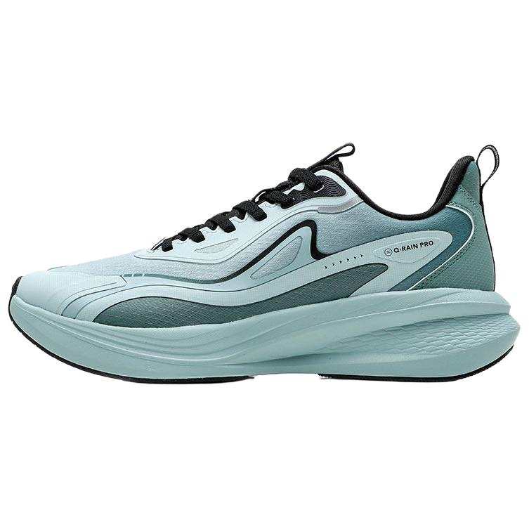 QIAODAN Slip Resistant Abrasion Resistant Low top Casual Running Shoes Men's Blue Green