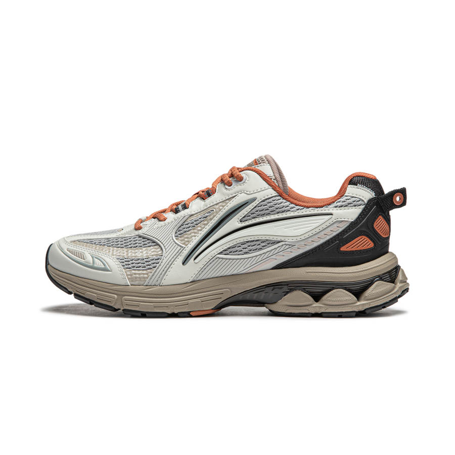 Li-Ning Li Ning Fuyao 2.0 Cushioning Slip Resistant Abrasion Resistant Lightweight Low top Running Shoes Men's Gray Black