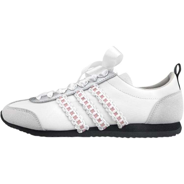 Adidas Adidas VS JOG 2.0 Wear resistant And Lightweight Low top German Army Trainers Unisex Pink