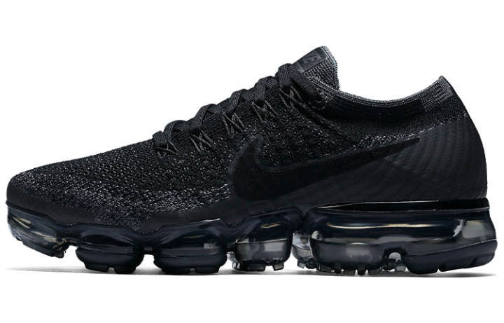 Nike Nike AIR VAPORMAX Cushioning Abrasion Resistant Low top Running Shoes Women's Black Warrior