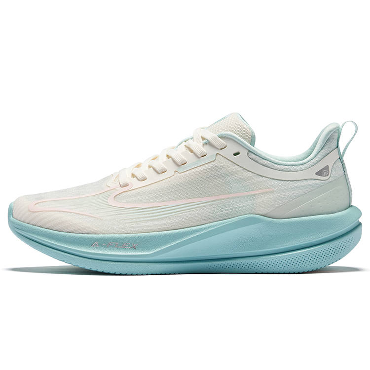 Erke Floating Boat 6MAX Running Shoes Women's Low Top Microcrystal White Clear Transparent Blue