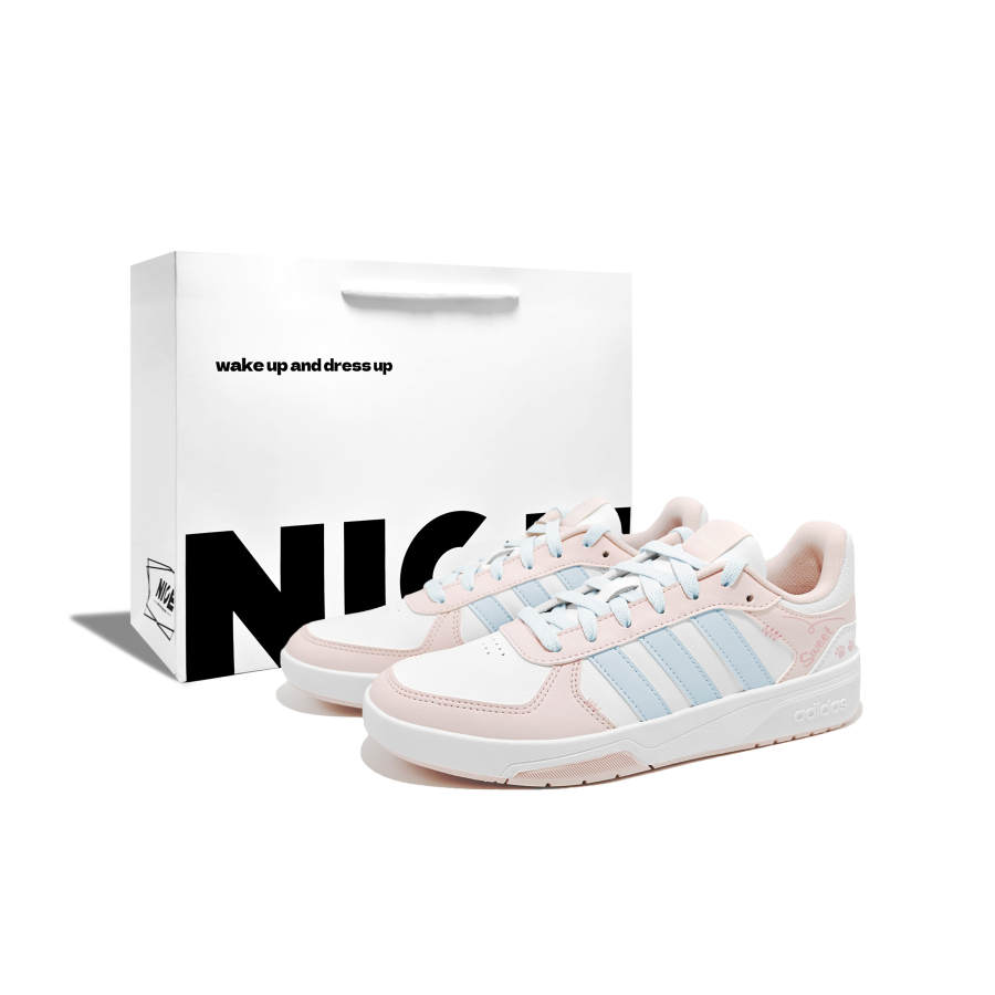Adidas Adidas COURTBEAT Sweetie Cat Paw, One Artificial Leather Slip Resistant, Abrasion Resistant, Lightweight, Breathable